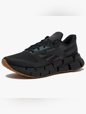 Reebok FloatZig 1 Black Running Shoe with Gum Outsole Mens Size 7